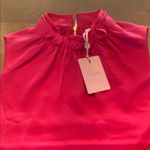 NWT - Ted Baker Pink sleeveless blouse